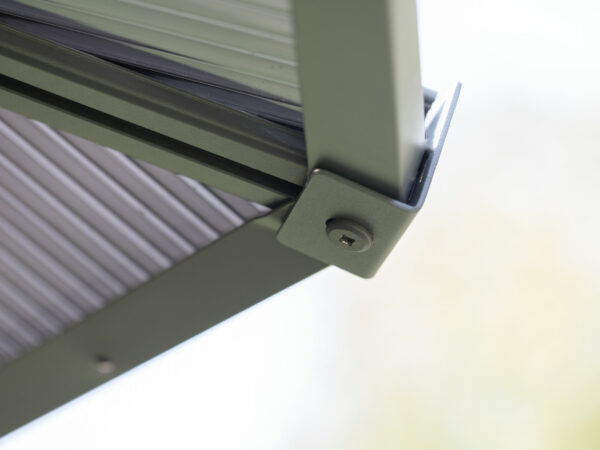 Solarium Florence Auto-Portant 12x12 Gris Avec Toît en Polycarbonate – Image 10