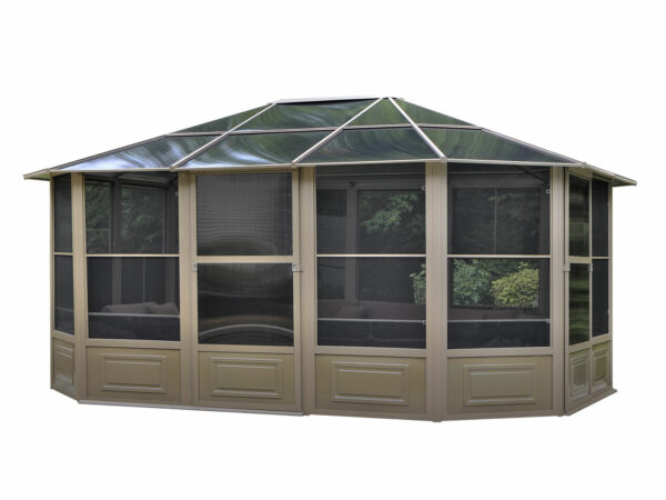 Solarium Florence Auto-Portant 12x15 Beige Avec Toît en Polycarbonate – Image 2