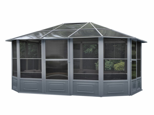 Solarium Florence Free-standing 12x15 Grey With Polycarbonate Roof - Image 2