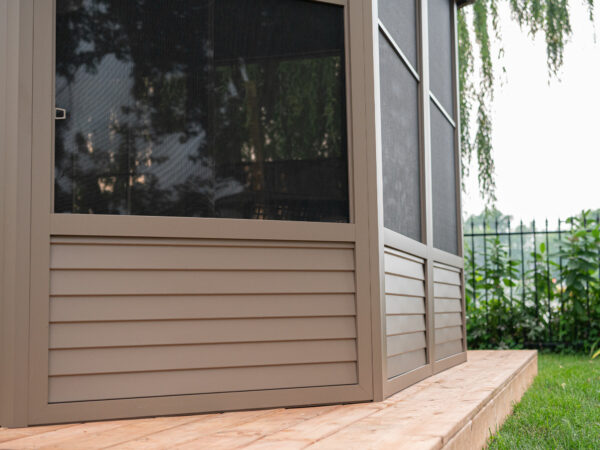 Solarium Florence Auto-Portant 12x15 Beige Avec Toît en Métal – Image 9