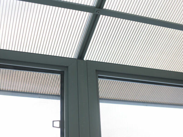 Florence Free Standing Solarium 12x18 Grey With Polycarbonate Roof - Image 9