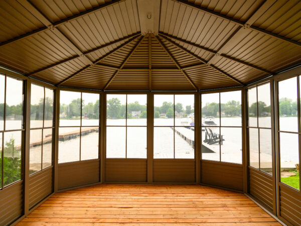 Solarium Florence Auto-Portant 12x18 Beige Avec Toît en Métal – Image 6