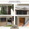 Florence Wall Mounted Solarium 8x12 Beige With Polycarbonate Roof - Image 3