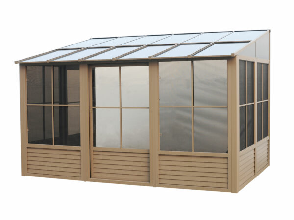 Solarium Florence Mural 8x16 Beige Avec Toît en Polycarbonate – Image 11