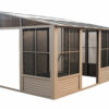 Florence Wall Mounted Solarium 8x12 Beige With Polycarbonate Roof - Image 12