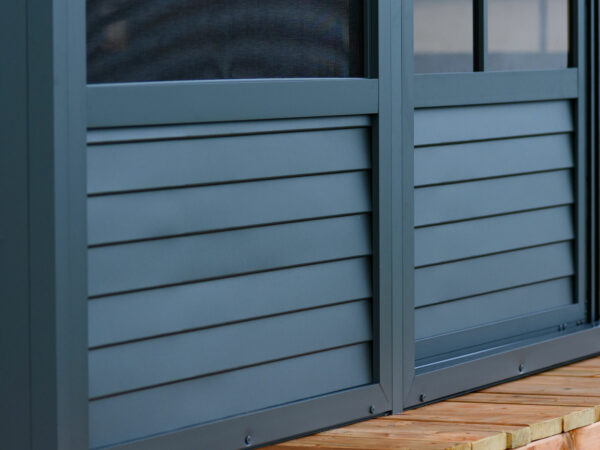 Solarium Florence Wall 8x16 Grey With Polycarbonate Roof - Image 5