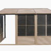 Solarium Florence Mural 8x16 Beige Avec Toît en Métal – Image 5