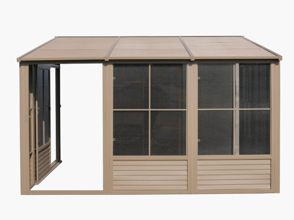 Solarium Florence Mural 8x12 Beige Avec Toît en Métal – Image 5
