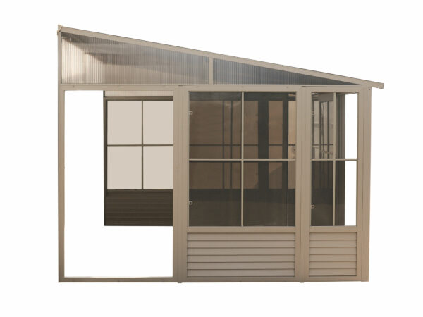 Solarium Florence Mural 8x12 Beige Avec Toît en Métal – Image 7