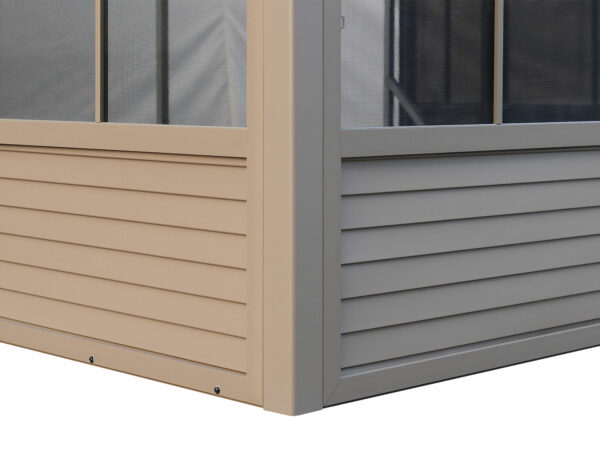 Solarium Florence Mural 8x12 Beige Avec Toît en Métal – Image 12