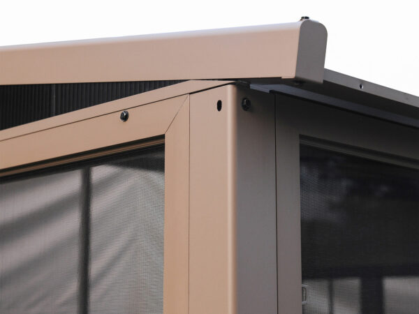 Florence Wall Mounted Solarium 8x16 Beige With Metal Roof - Image 13
