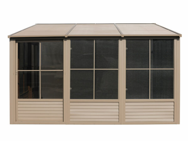 Solarium Florence Mural 8x12 Beige Avec Toît en Métal – Image 14