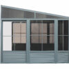 Solarium Florence Mural 10x12 Gris Avec Toît en Métal – Image 8