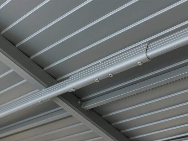 Florence Wall Mounted Solarium 8x12 Grey With Metal Roof - Image 12