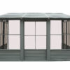 Solarium Florence Mural 10x12 Gris Avec Toît en Métal – Image 16