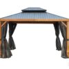 Gazebo Modèle Yosemite - 10x12 En Aluminium Toit en Métal – Image 9