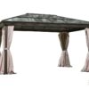 Gazebo Model Venus - 12x14 Beige Aluminum With Polycarbonate Roof - Image 2