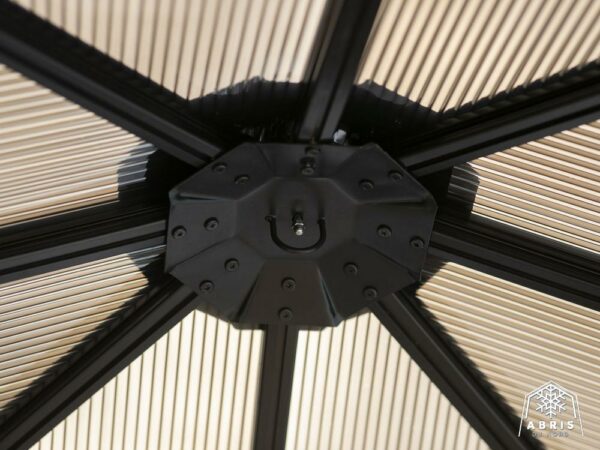 Gazebo Model Venus - 12x14 Beige Aluminum With Polycarbonate Roof - Image 7