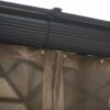 Gazebo Model Venus - 12x14 Beige Aluminum With Polycarbonate Roof - Image 8