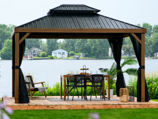 Gazebo Modèle Yosemite - 10x10 En Aluminium Toit en Métal – Image 2