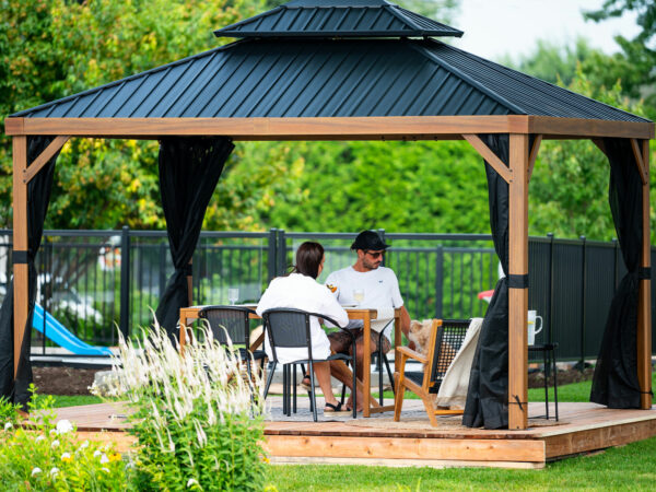 Gazebo Modèle Yosemite - 10x10 En Aluminium Toit en Métal – Image 3