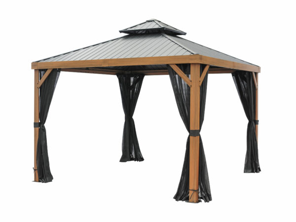 Gazebo Modèle Yosemite - 10x10 En Aluminium Toit en Métal – Image 14