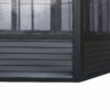 Solarium Florence Auto-Portant 12x12 Noir Avec Toît en Métal – Image 6