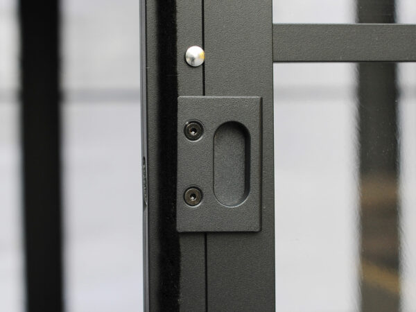 Solarium Florence Auto-Portant 12x12 Noir Avec Toît en Métal – Image 7