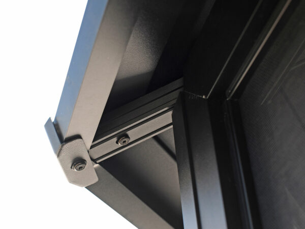 Solarium Florence Auto-Portant 12x18 Noir Avec Toît en Métal – Image 12