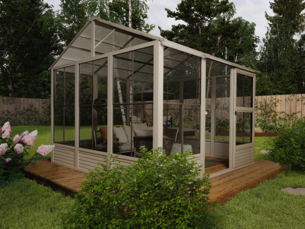 Solarium Myrdal 11x10 Avec Toit en Polycarbonate