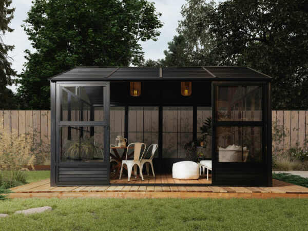 Solarium Myrdal 11x14 Avec Toit en Métal – Image 2