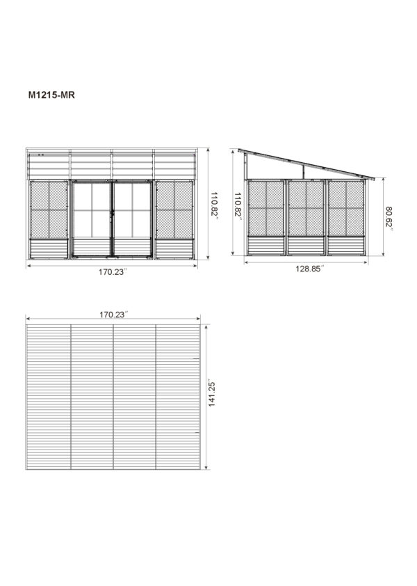 Solarium Narvik 12x15 Avec Toit en Métal – Image 7