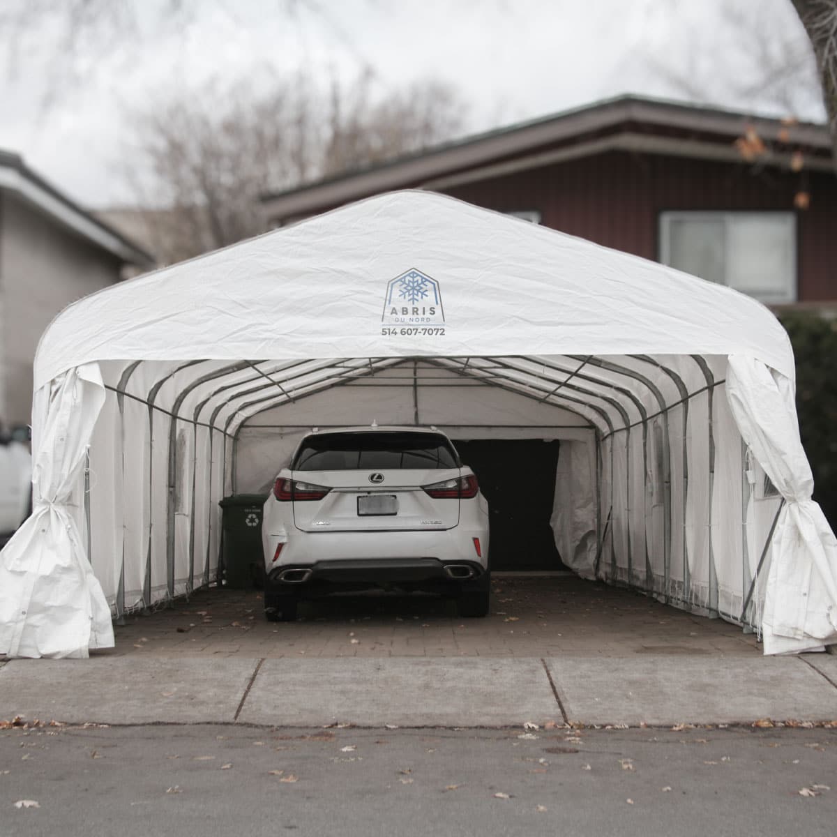 Location d'abris d'auto double - Vue 4 - Abris du Nord