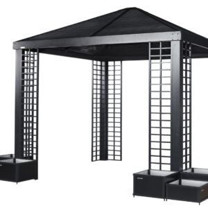 Gazebo à cadre d'aluminium Havana 10 x 10 pi de Sojag avec jardinières - Sojag | Abris du Nord