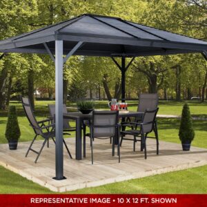 Gazebo Ventura a toit rigide