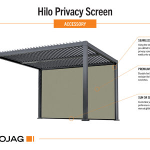 Panneau d'intimité Hilo 10 pi - Sojag | Abris du Nord