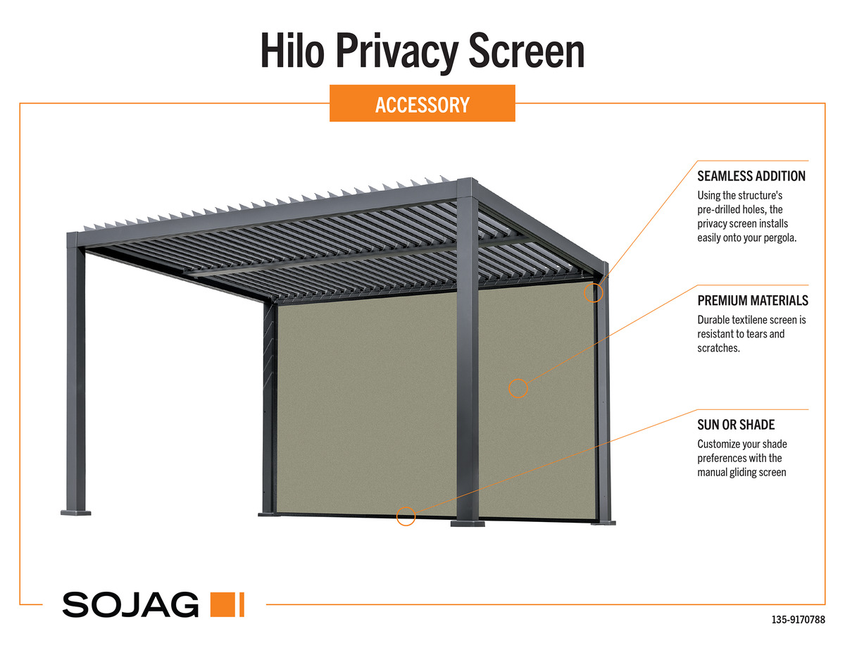 Panneau d'intimité Hilo 10 pi - Sojag | Abris du Nord